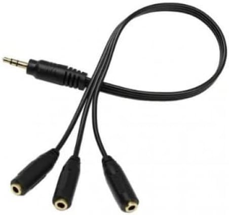3 Lü Stereo Çoklayıcı 3 x 3.5 mm Aux SES SİSTEMİ KABLOSU