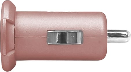 5513 2 Mini Girişli Usb Araç Şarj Cihazı, Pembe