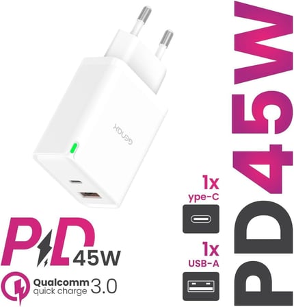 Samsung S25 FE / S24+ / S23+ / Tab S9+ / S25 Ultra uyumlu 45W Super Fast USB Adaptörü - GNX045UH732