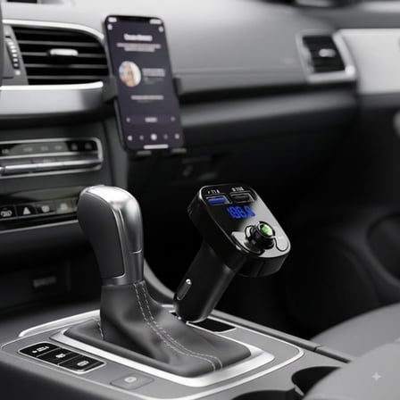 X8 20W Hızlı Şarj Bluetooth FM Transmitter Çakmaklık Girişli