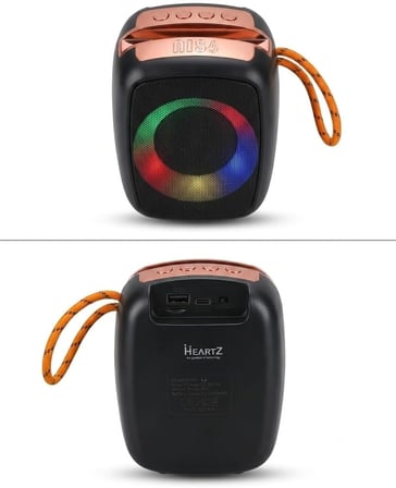 Bluetooth Hoparlör 8W RGB LED USB Hafıza Kartı Destekli (ÜST KISMI ROSE)