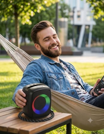Bluetooth Hoparlör 8W RGB LED USB Hafıza Kartı Destekli (ÜST KISMI ROSE)