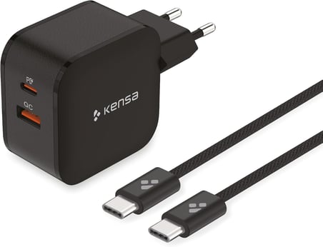 STORE 50W Çift Portlu Akıllı Hızlı Şarj Seti Type-C PD + USB-A QC QC-94