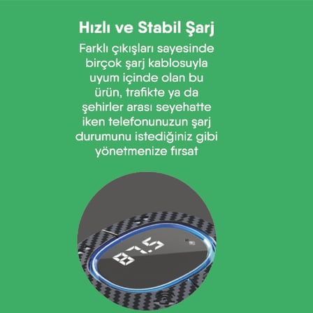Bluetooth FM Transmitter USB Destekli Araç Şarjı