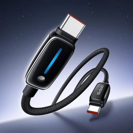 CA-0100 Typ-c to Typ-c 100 W Hızlı Şarj Kablosu 1.2m Siyah
