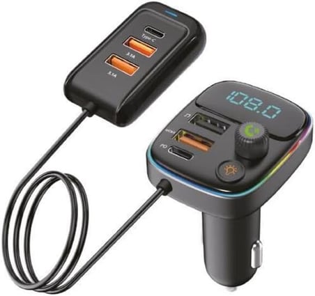 Pd 30W Şarj Ve Rgb Led Işıklı Araç Modülatörü Mdl-17