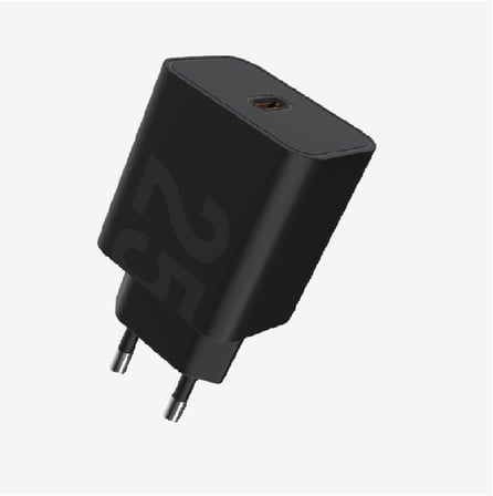 T458e Eco 25W PD3.0 QC4.0 Type-C Şarj Adaptörü, Siyah