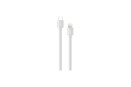 20W Soft Kablo Usb-C/Lightning Şarj Ve Data Kablosu Beyaz Sc-11