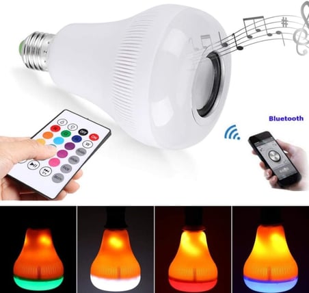 Kumandalı Bluetooth Hoparlör Ampul LD-37