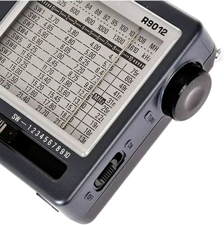 Tecsun R-9012 Taşınabilir Analog Radyo Kısa Dalga FM Stereo Alıcı FM/MW/SW 12 Bantlı Dünya Radyosu