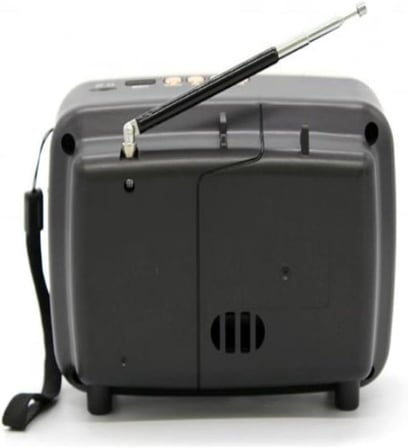 MD-308BT Işıklı Retro Görünümlü Nostaljik Radyo Bluetooth Hoparlör - Kırmızı Renk