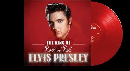 Elvis Presley The King of Rock'n'Roll Plak Renkli Kırmızı Vinyl LP