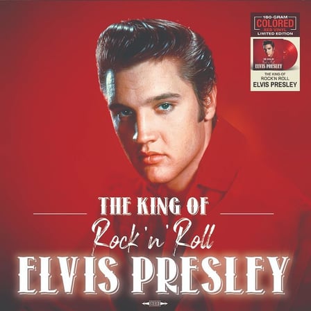 Elvis Presley The King of Rock'n'Roll Plak Renkli Kırmızı Vinyl LP