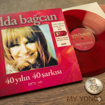 Selda Bağcan 40 Yılın 40 Şarkısı - Kırmızı Renkli 2 Plak - 2LP