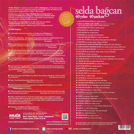Selda Bağcan 40 Yılın 40 Şarkısı - Kırmızı Renkli 2 Plak - 2LP