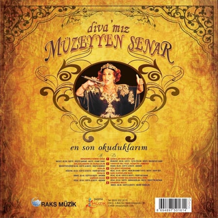 Müzeyyen Senar Diva'mız En Son Okuduklarım Gold Viny Renkli Plak, LP