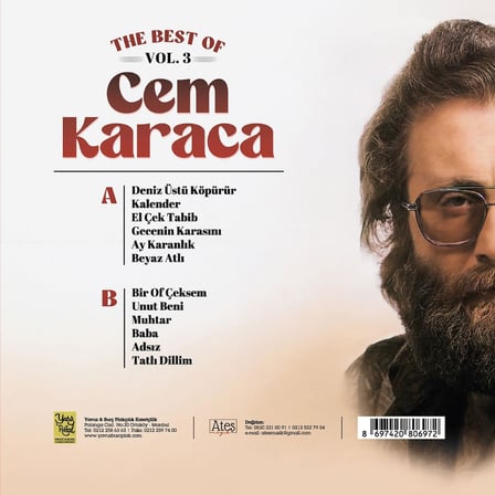 Cem Karaca The Best Of Vol. 3 PLAK Lp