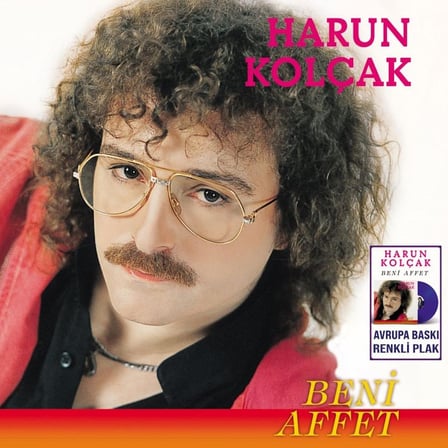 Harun Kolçak Beni Affet Renkli Plak Mor Renkli Özel Baskı LP