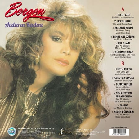 Bergen Acıların Kadını Renkli Plak, Avrupa Baskı, Mor Vinil LP