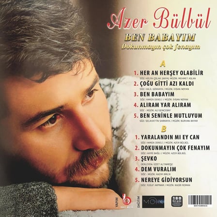 Azer Bülbül Ben Babayım Dokunmayın Çok Fenayım LP Plak, Türk Sanat Müziği Albümü