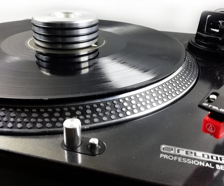 Plak Stabilizatörü + 7" Plak Adaptörü (Gümüş)