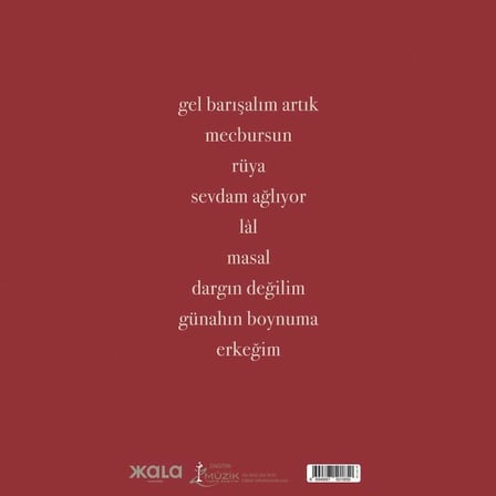 Sertab Erener Ah Şişede Lal Renkli Plak Şarap Kırmızı LP