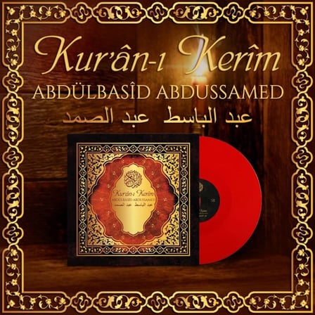 Abdülbasid Abdussamed Kur'an-ı Kerim - Plak Kırmızı Renk LP