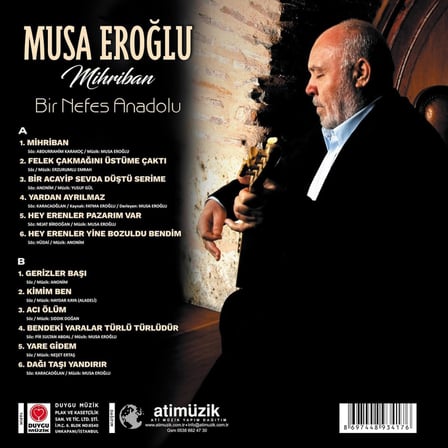 Musa Eroğlu Mihriban Bir Nefes Anadolu Plak LP