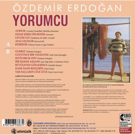 Özdemir Erdoğan / Yorumcu - Gurbet (Analog Kayıt) 33 Devir LP Plak