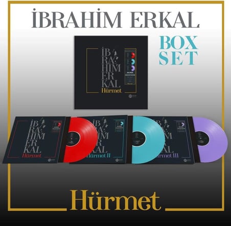 Hürmet (BOX SET) - Plak İbrahim ERKAL, Çeşitli Sanatçılar (Linet, Serkan Kaya, Funda Arar, İkilem, Ozan Doğulu & Cem Belevi, Kubat, Melek Mosso, Hakan Altun, Aydilge, Kafadar, Özgün, Zehra Arabacı,vd.