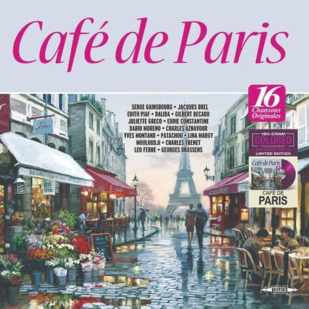 Cafe de Paris 16 Chansons Originales Renkli Vinyl Plak LP