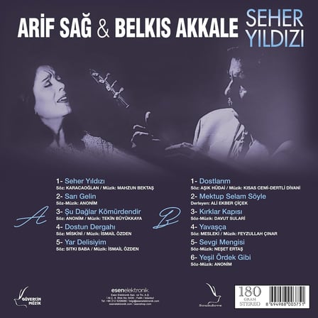 Arif Sağ Belkıs Akkale Seher Yıldızı LP Plak