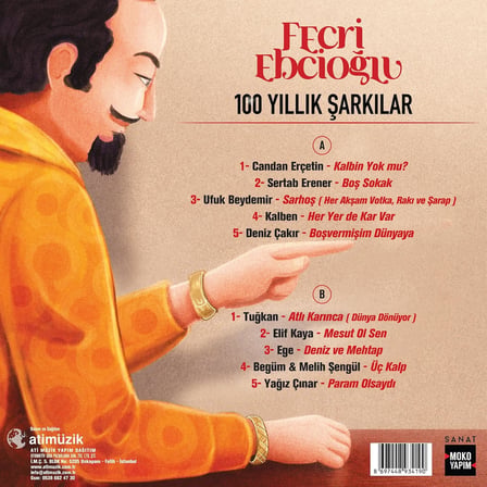Fecri Ebcioğlu 100 Yıllık Şarkılar Plak Çeşitli Sanatçılar, LP