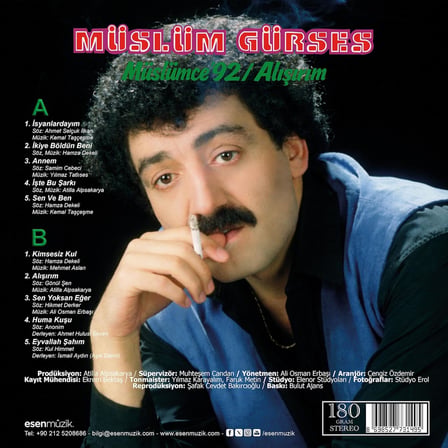 Müslüm Gürses Müslümce '92 / Alışırım Plak 180 Gram Stereo LP