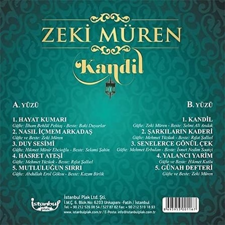 Zeki Müren Kandil Plak