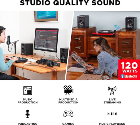 BX3BT 3.5" Bluetooth Stüdyo Monitör Çifti
