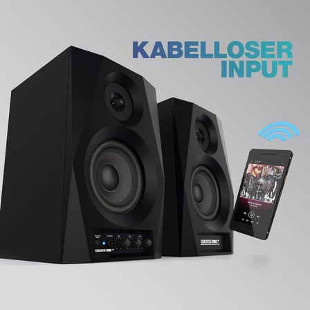 DSM-3 BT | Çift | 3 inç 2x 20W 2-Yollu Bluetooth Özellikli Aktif Stüdyo Referans & DJ Monitörü | Hoparlörü