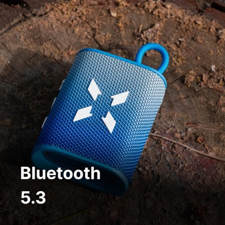 Bluetooth Kablosuz Su Geçirmez IPX7 RGB TWS Stereo Hoparlör (Mavi-Beyaz) X6703