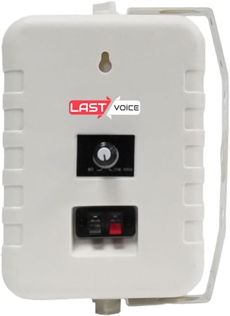 Lastvoice Cami ve Okul İçin Ekonomik Duvar Hoparlörü 120 Watt 4 iNÇ 100V/8 Ohm (St-40TW)