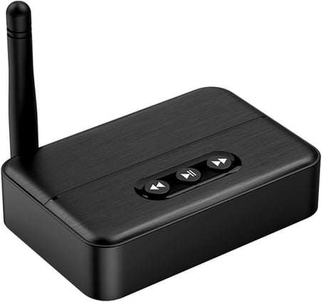 NFC Bluetooth 5.4 Ses Alıcısı – AUX & RCA Bağlantı, Type-C Güç, USB’den Müzik Çalma, Araç & Ev Hoparlör/Amfi için Kablosuz Ses Adaptörü, Hi-Fi Stereo, 10m Çekim Mesafesi M60