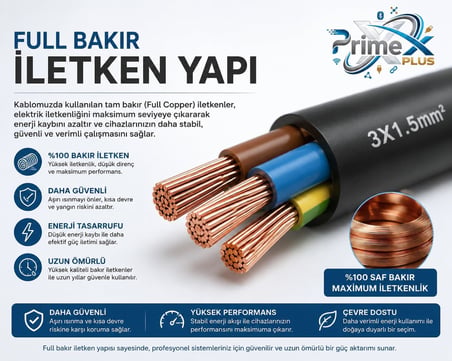 PrimeX PX-SRV15 2 Metre 3x1.5mm C19 UPS Server Power Kablo, Full Bakır C19 Schuko Güç Kablosu, 16A 250V Sunucu PDU UPS Veri Merkezi Güç Bağlantı Kablosu, Siyah