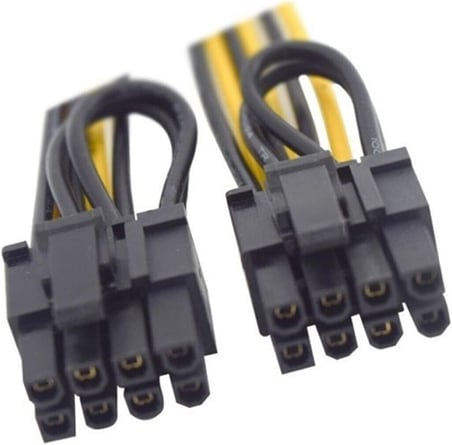 Pci e 8 Pin (6+2) 2X Pci-e Ekran Kartı Power Çoklayıcı Kablosu 4302