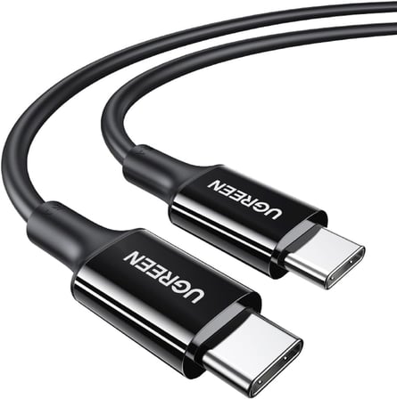 USB-C 100W 5A QC PD Hızlı Şarj Kablosu, 1 Metre, Siyah, 80371