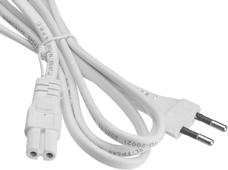 PARCBENY SL-TP2 1.5m 0.75mm TEYİP FİŞİ Power Kablosu - Notebook Adaptör Işıldak Power Kablo 2 Pin Elektrik Güç Kablosu (2)