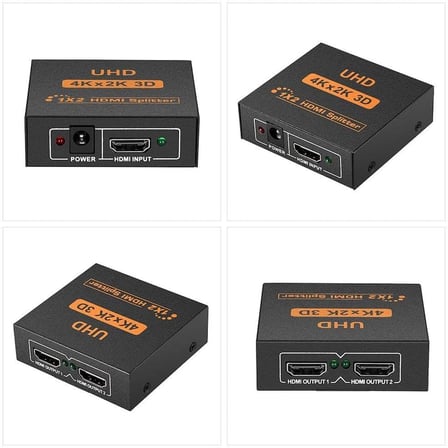 2 Port Uhd 4k Hdmi Switch Ekran Monitör Splitter Çoklayıcı Çoğaltıcı