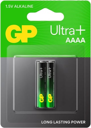 Batteries 25A Ultra Plus Lr8D425/E96/AAAA Boy İncenin İncesi Pil, 1.5 Volt, 2'li Kart