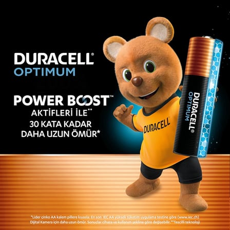 OPTIMUM AA Alkalin Pil (4'lü Paket) – 1,5V