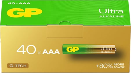 Batteries G-TECH Ultra Alkalin İnce LR03 - AAA Boy 1.5V Pil 40'lı Kutu