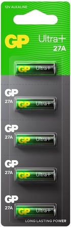 Batteries 27A Ultra Plus 27A/Mn27 Boy Pil, 12 Volt, 5'li Kart