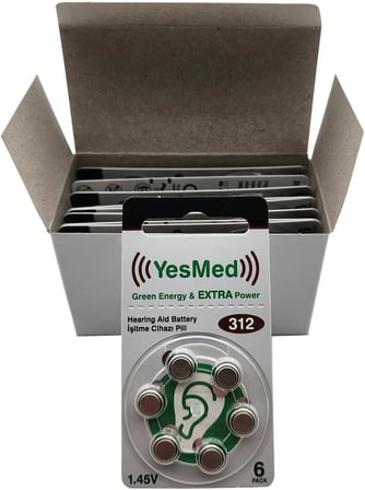 Extra Power 312 Numara İşitme Cihazı Pili (10 Paket x 6 Adet = 60 Adet Pil)